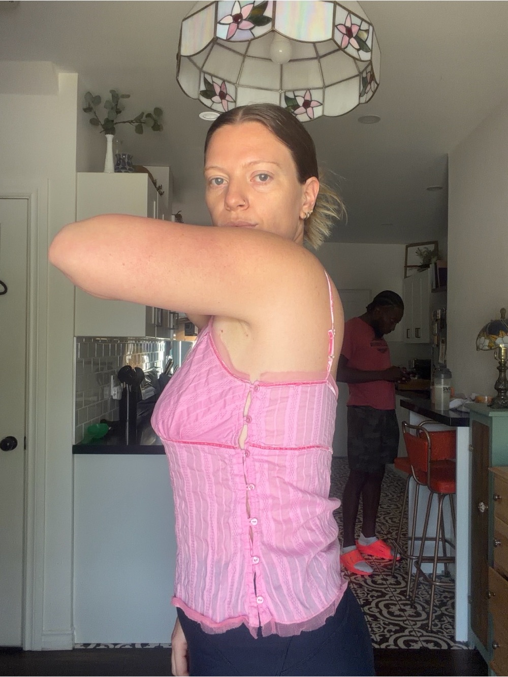 Vintage Y2K babydoll pink Tank Top - Picture 4 of 13